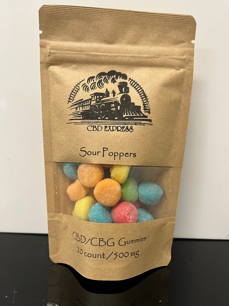 20 Count CBD/CBG Sour Poppers 500mg