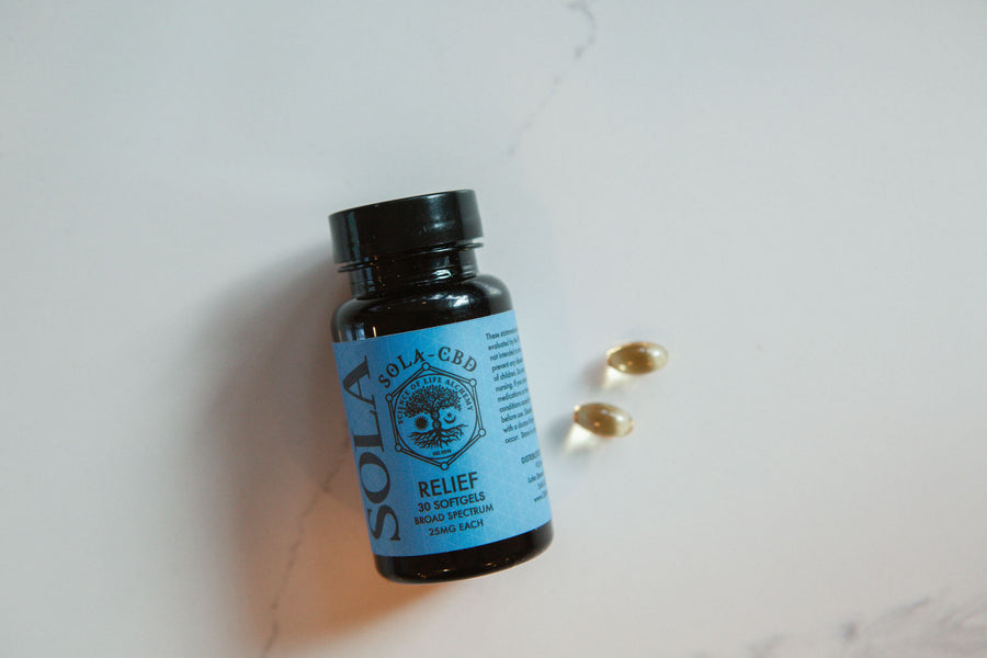 Relief Capsules - 25mg Broad Spectrum CBD Gel Capsules