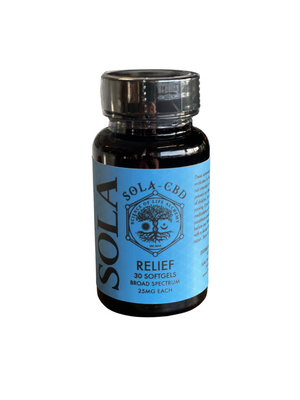 Relief Capsules - 25mg Broad Spectrum CBD Gel Capsules